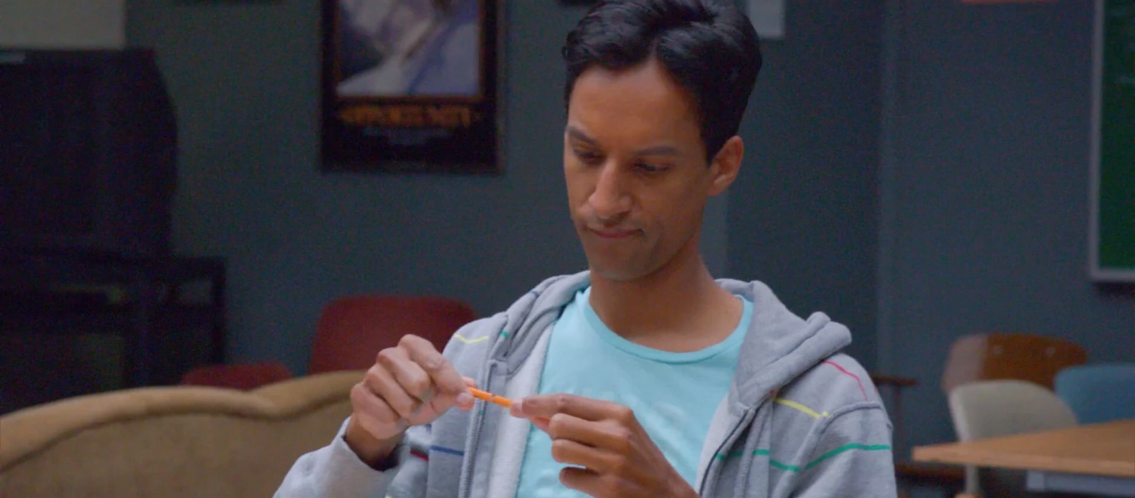 Abed tries to fix the pencil
